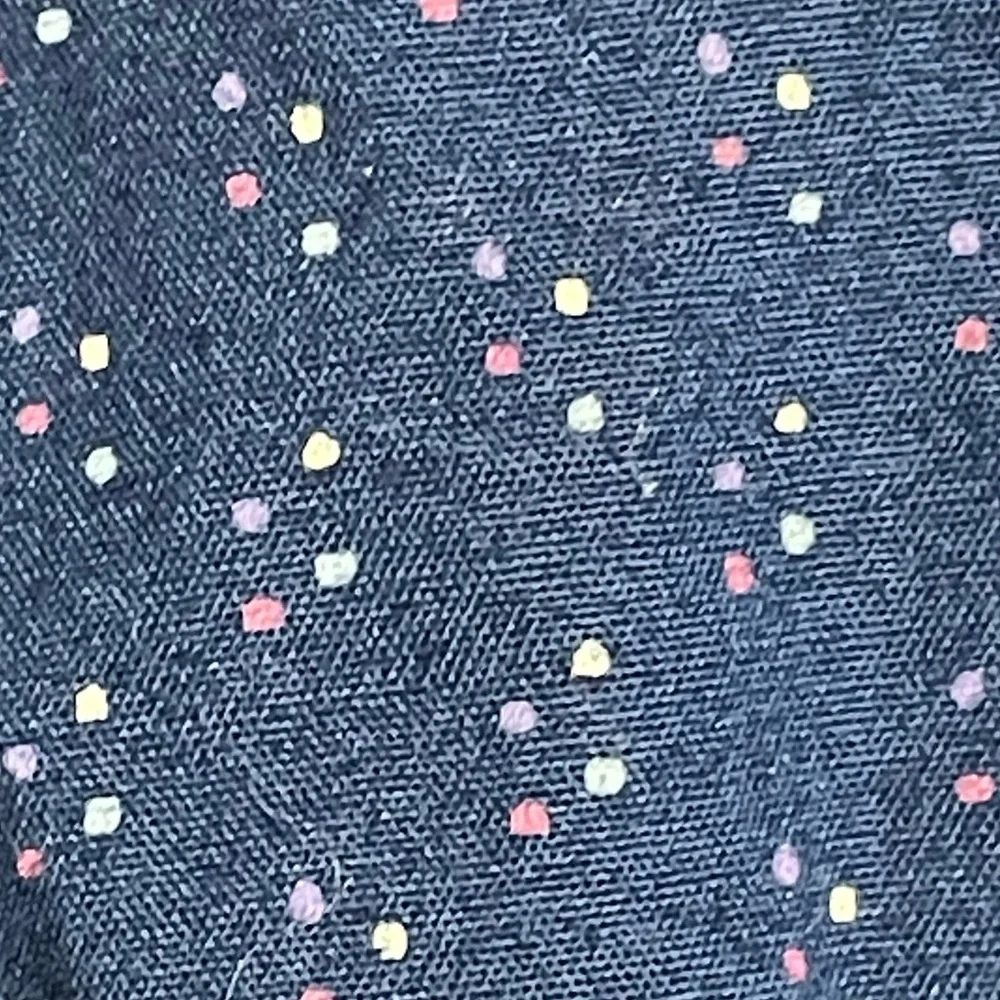 IZOD Premium Essentials Mens XL Dress Button Collar Blue with pastel dots shirt‎ - Picture 6 of 7